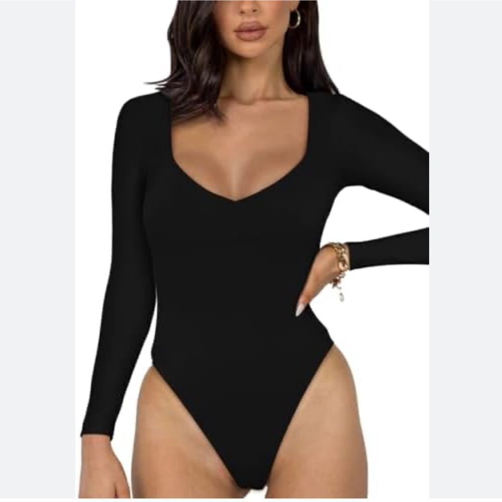 Amazon Ribbed Bodysuit Sz L